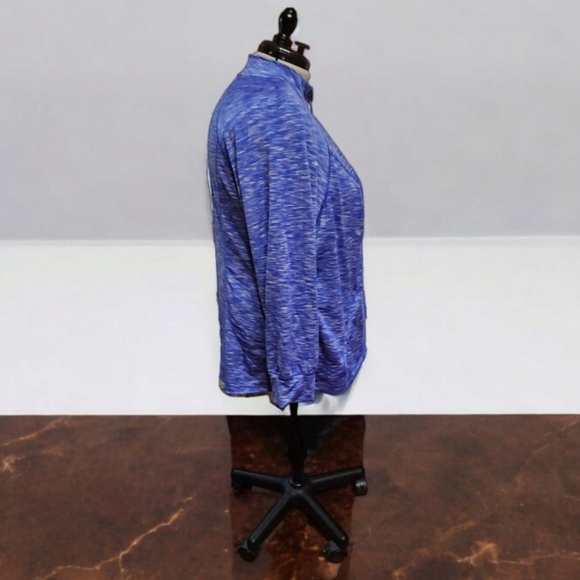 Women's Livi Active Jacket by Lane Bryant 26/28 Blue White - Picture 3 of 9